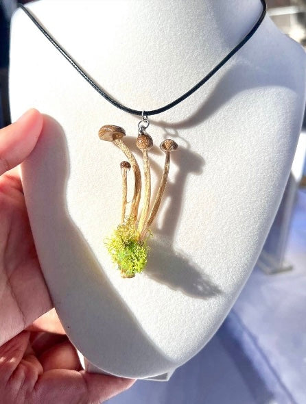 mushroom necklace