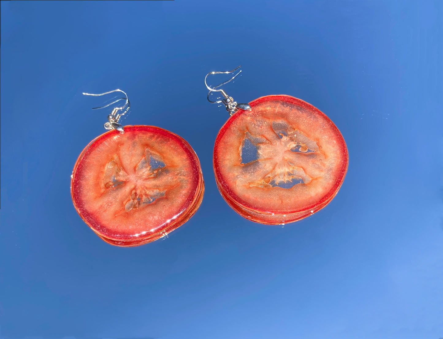 Real Tomato Resin Earring - Nalan studio