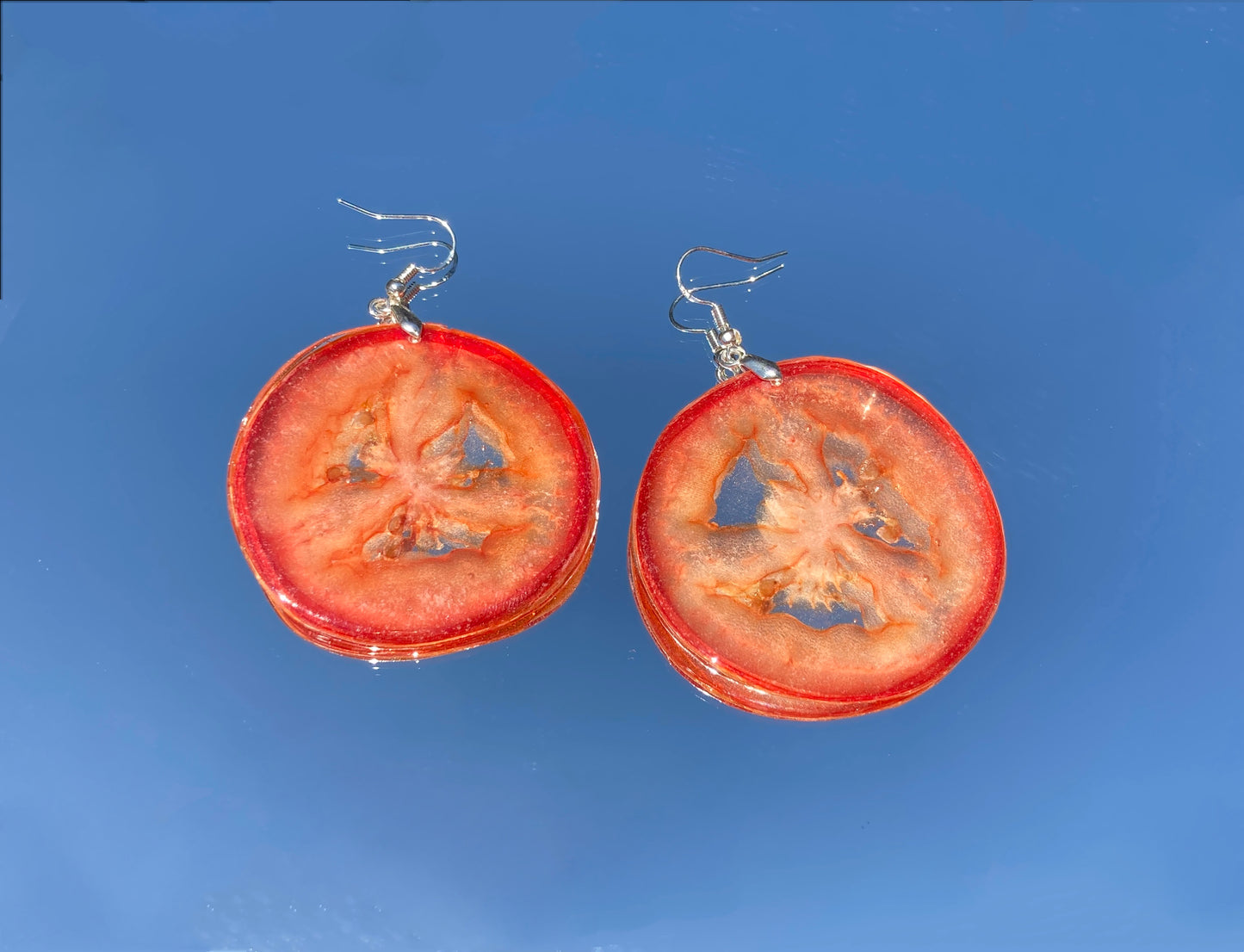Real Tomato Resin Earring - Nalan studio