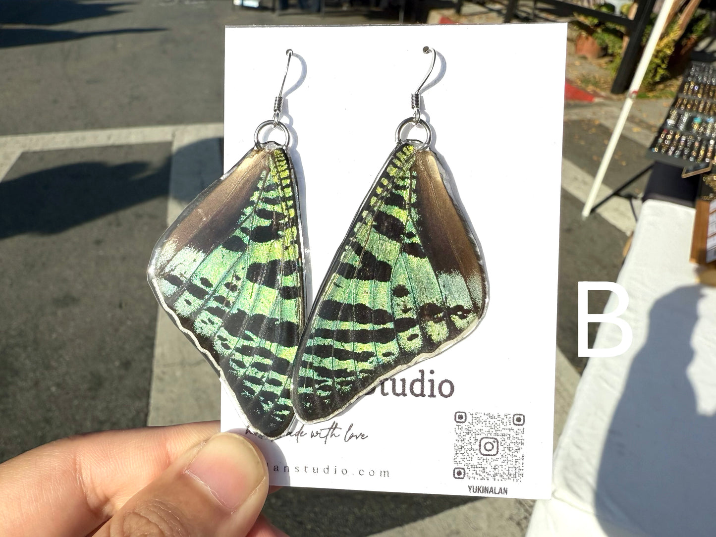 Moon moth butterfly/ handmade jewelry