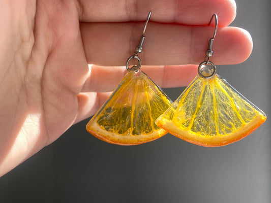 1/4 orange Earrings