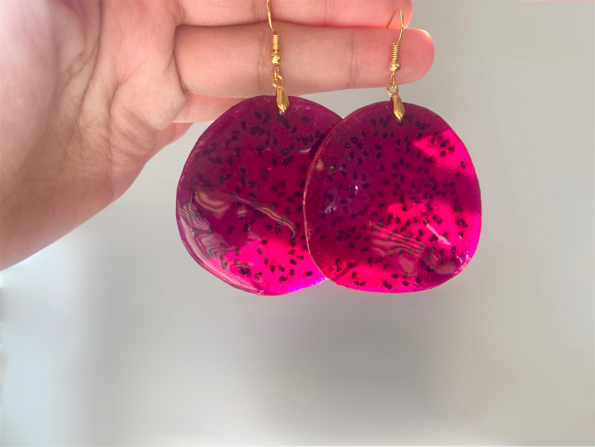 Dragon fruit Earrings - Nalan studio