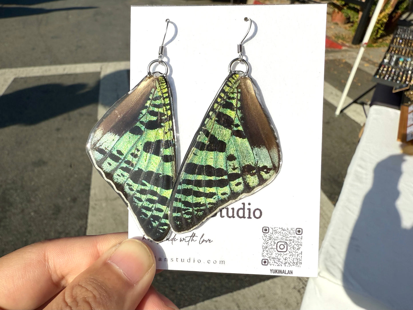Moon moth butterfly/ handmade jewelry