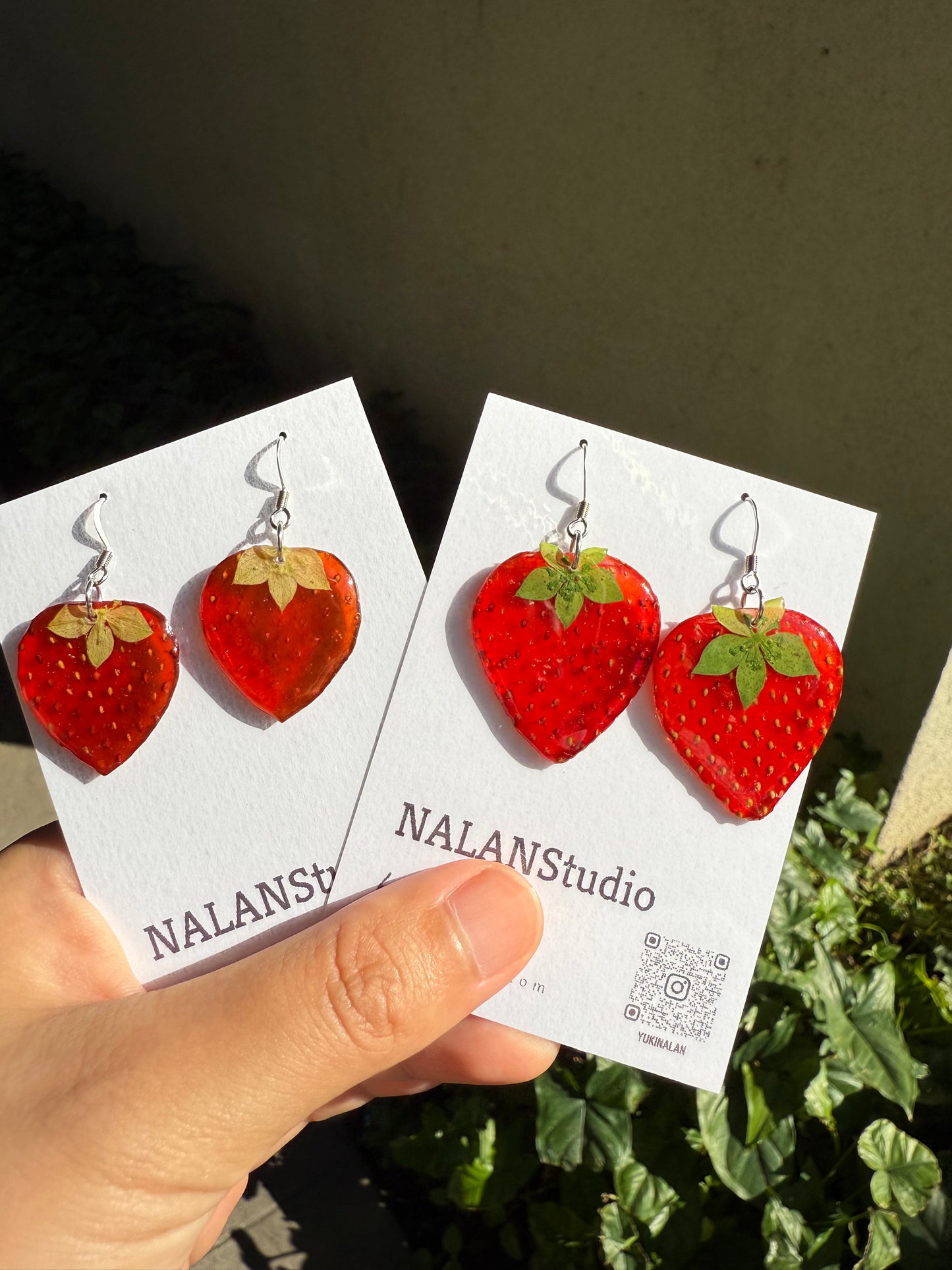 Real Strawberry earring