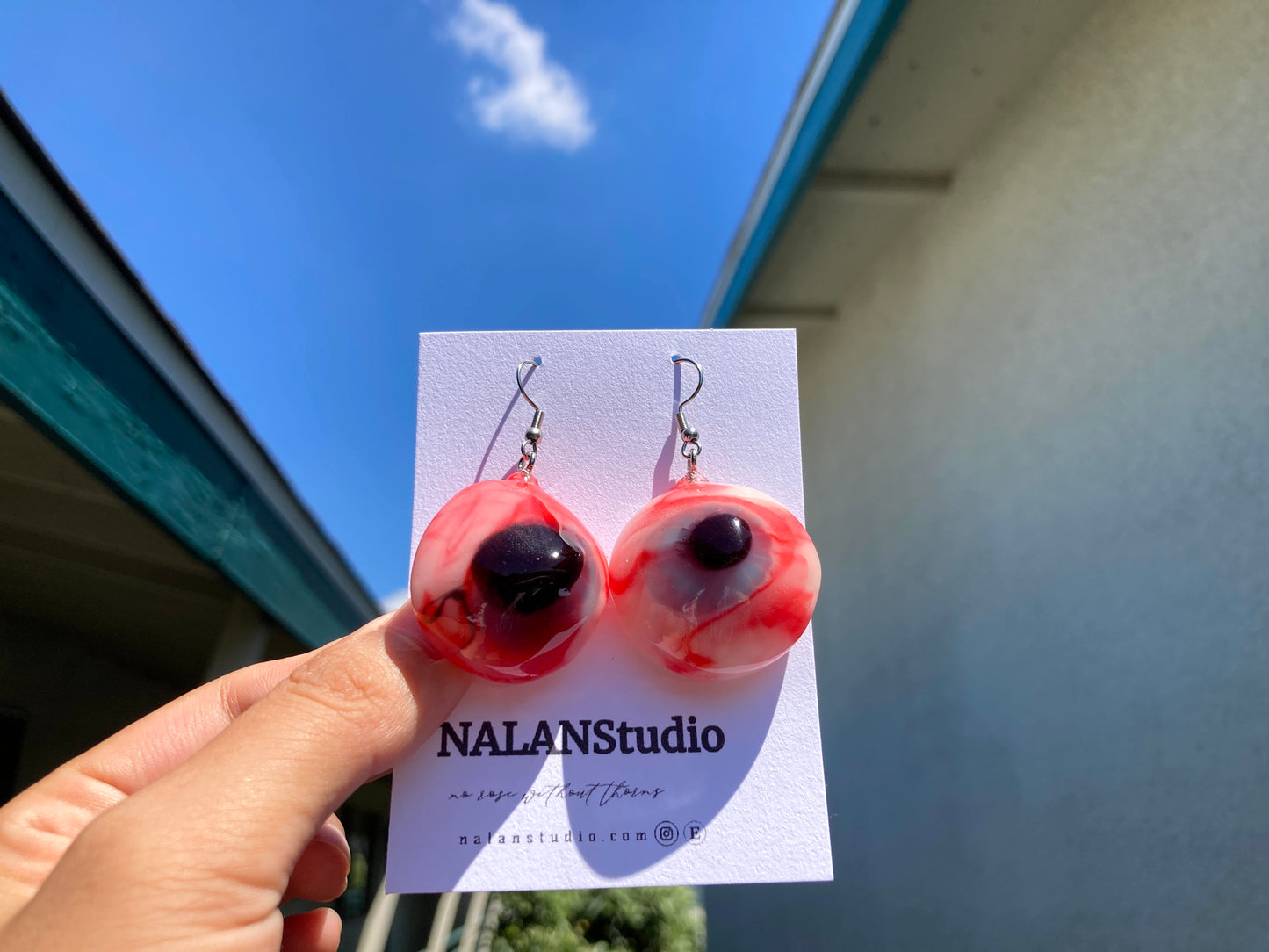 Real candy in the resin eyeball candy Jewelry - Nalan studio 