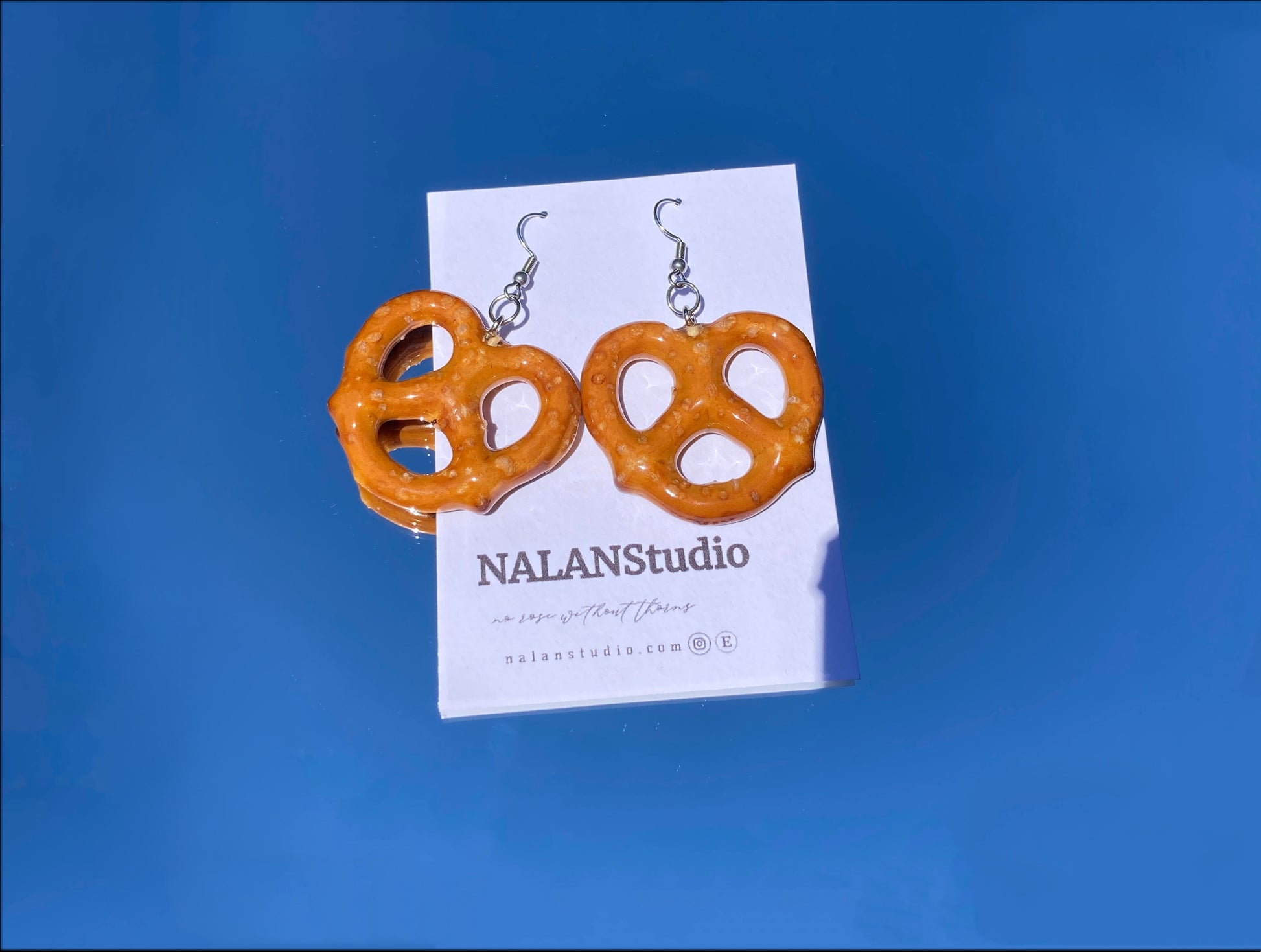 Real Pretzels cookies Jewelry - Nalan studio 