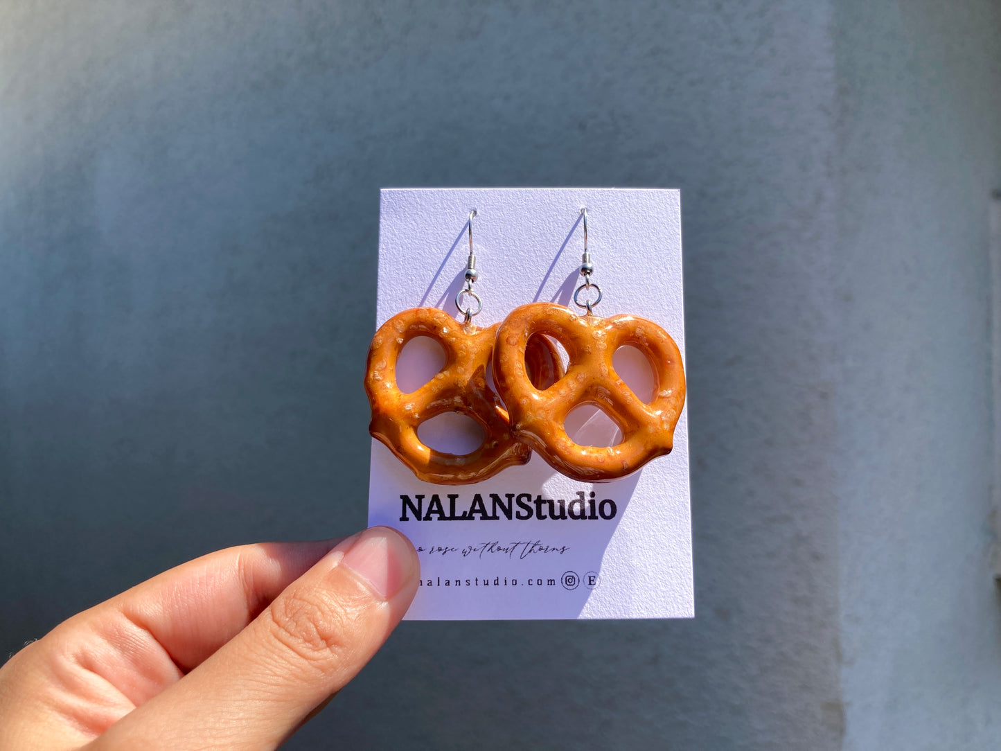 Real Pretzels cookies Jewelry - Nalan studio 