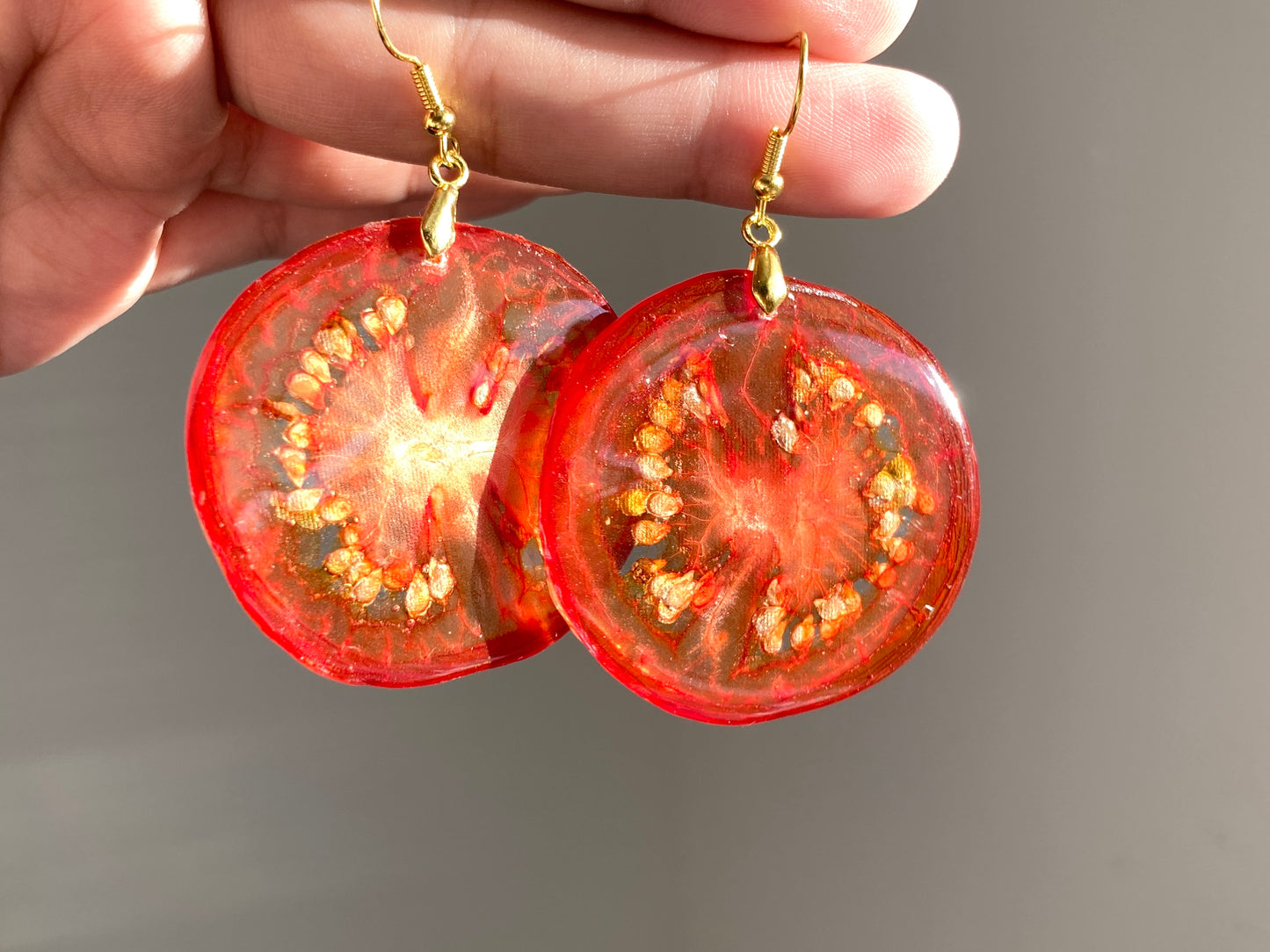 Real Tomato Earring