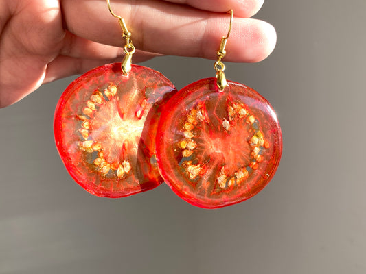 Real Tomato Earring