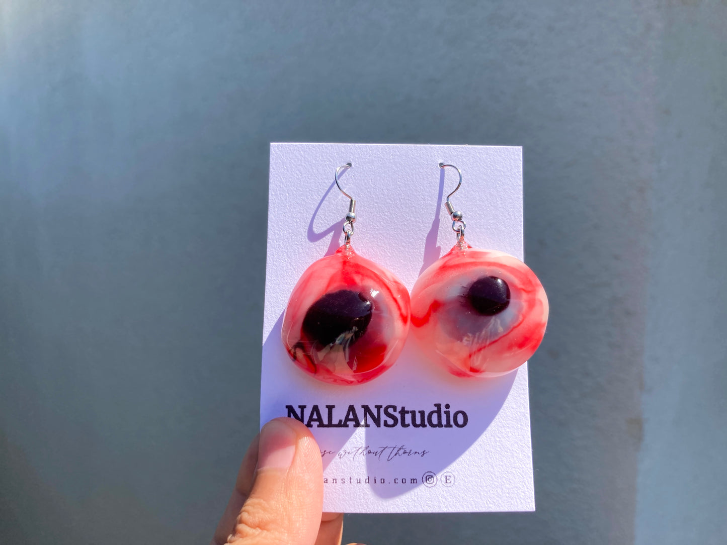 Real candy in the resin eyeball candy Jewelry - Nalan studio 