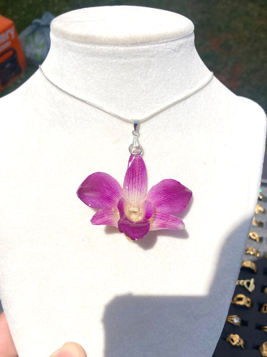 orchid necklace