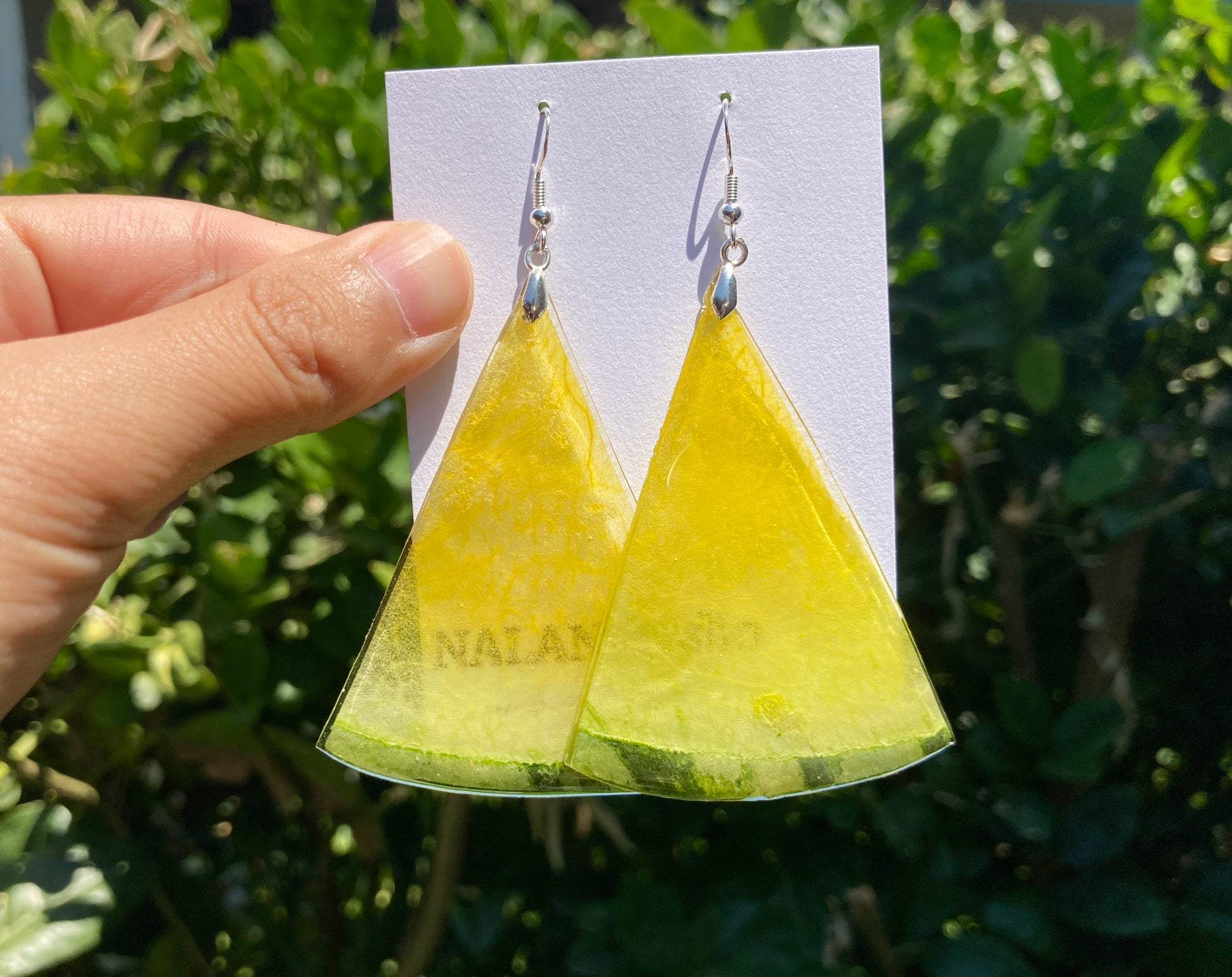 Yellow watermelon Earring - Nalan studio 