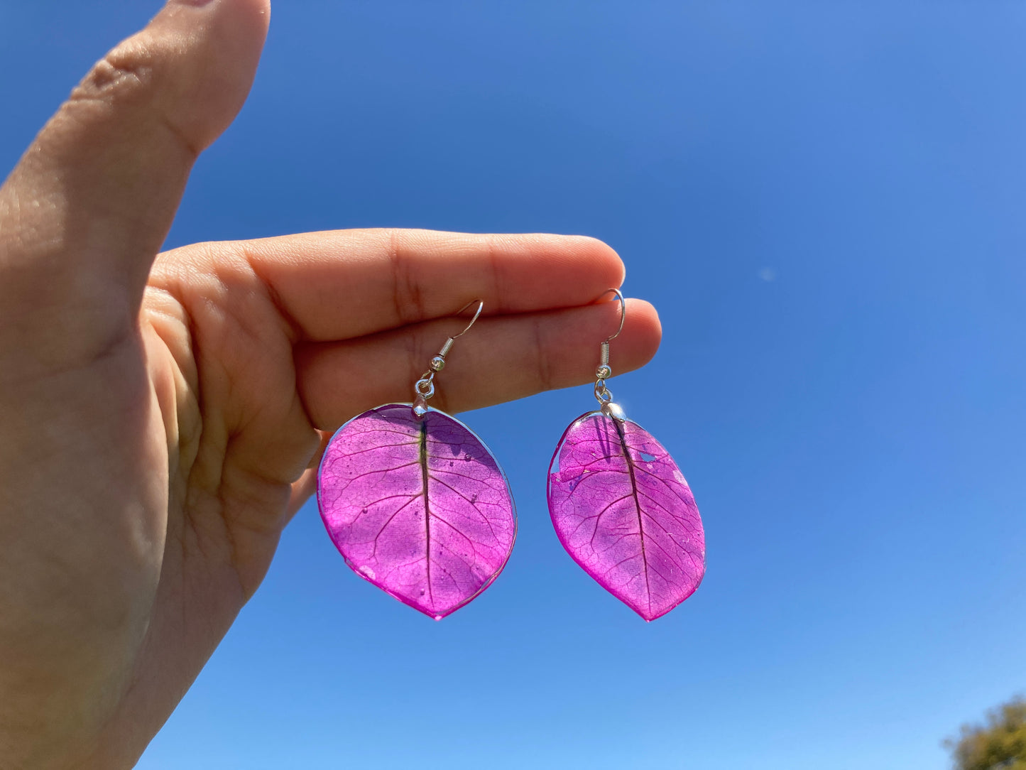 Real Bougainvillea earring - Nalan studio 