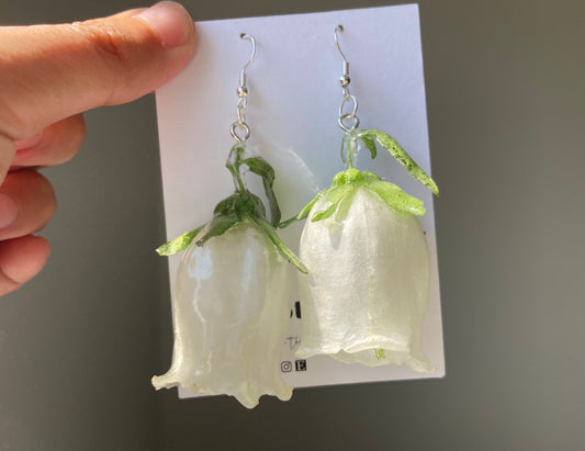 Bellflower resin earring/ - Nalan studio 